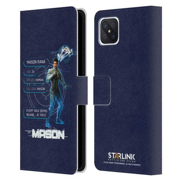 Starlink Battle for Atlas Character Art Mason Leather Book Wallet Case Cover For OPPO Reno4 Z 5G