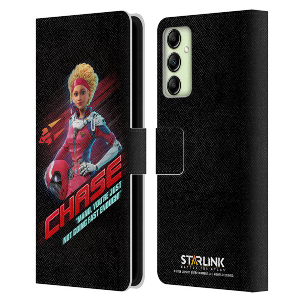 Starlink Battle for Atlas Character Art Calisto Chase Da Silva Leather Book Wallet Case Cover For Samsung Galaxy A14 5G