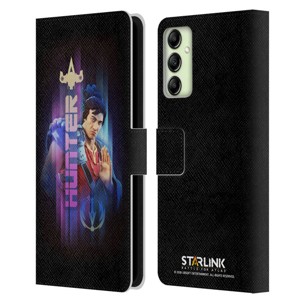 Starlink Battle for Atlas Character Art Hunter Hakka Leather Book Wallet Case Cover For Samsung Galaxy A14 5G