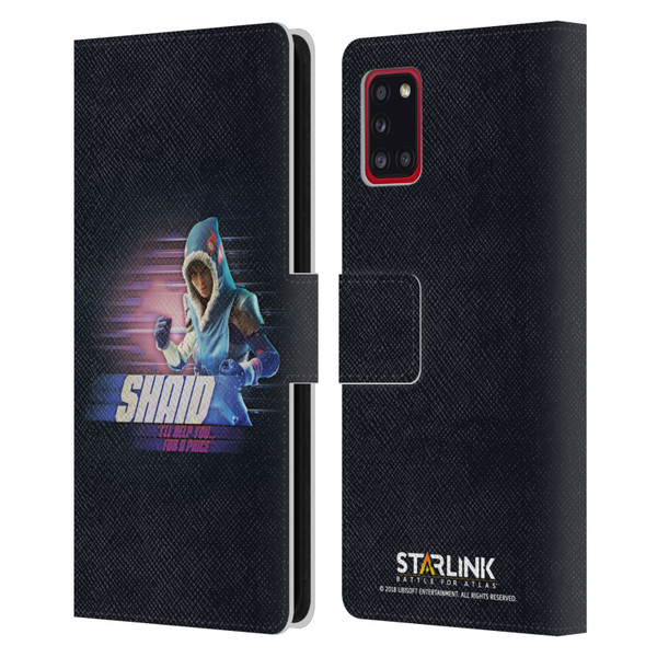 Starlink Battle for Atlas Character Art Shaid Leather Book Wallet Case Cover For Samsung Galaxy A31 (2020)