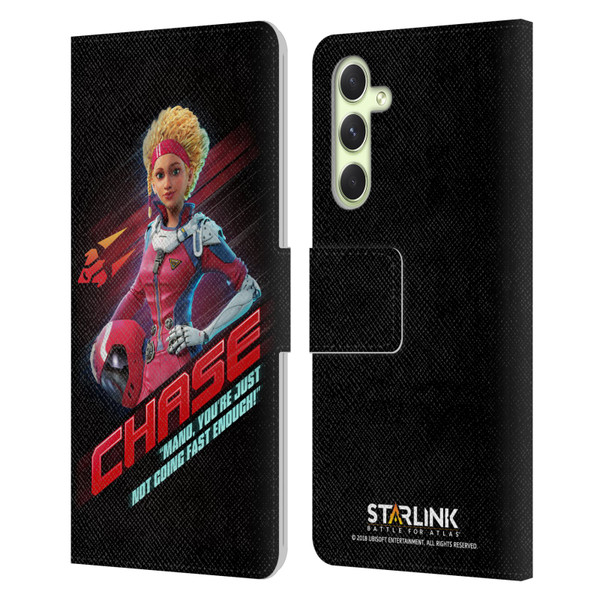 Starlink Battle for Atlas Character Art Calisto Chase Da Silva Leather Book Wallet Case Cover For Samsung Galaxy A54 5G