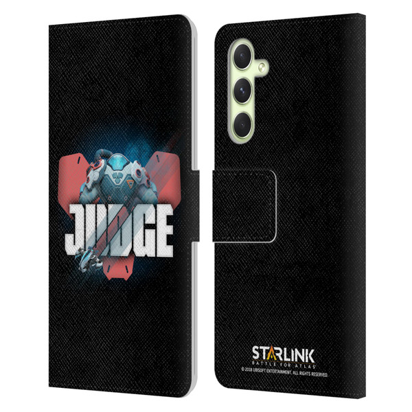 Starlink Battle for Atlas Character Art Judge Leather Book Wallet Case Cover For Samsung Galaxy A54 5G