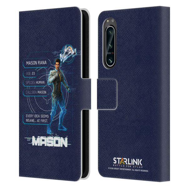 Starlink Battle for Atlas Character Art Mason Leather Book Wallet Case Cover For Sony Xperia 5 IV
