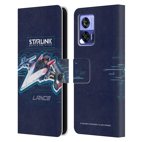 Starlink Battle for Atlas Starships Lance Leather Book Wallet Case Cover For Motorola Edge 30 Neo 5G