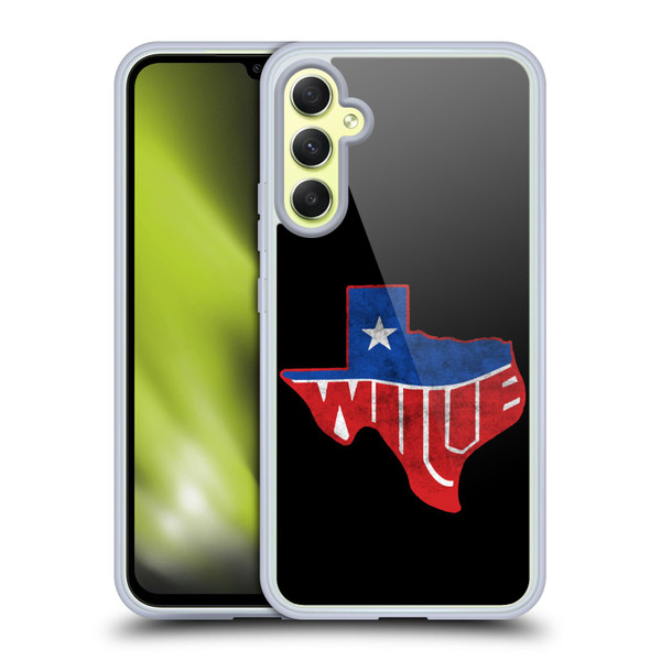 Willie Nelson Grunge Texas Soft Gel Case for Samsung Galaxy A34 5G