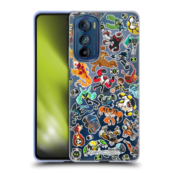 Ben 10: Animated Series Graphics Alien Pattern Soft Gel Case for Motorola Edge 30