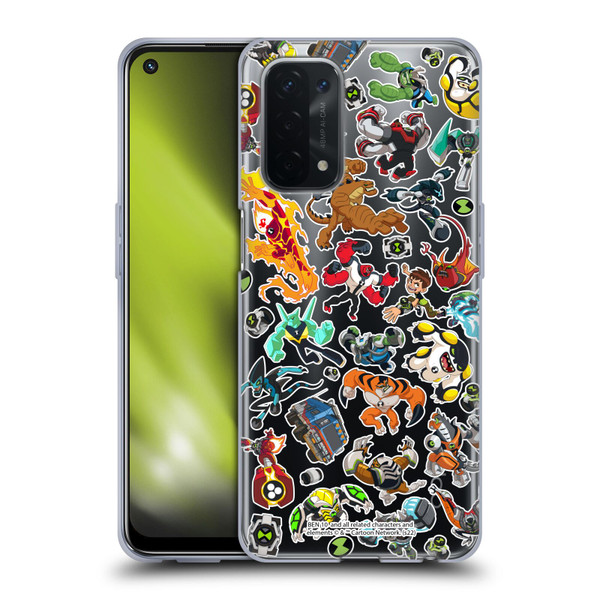 Ben 10: Animated Series Graphics Alien Pattern Soft Gel Case for OPPO A54 5G