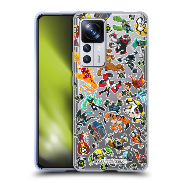 Ben 10: Animated Series Graphics Alien Pattern Soft Gel Case for Xiaomi 12T Pro