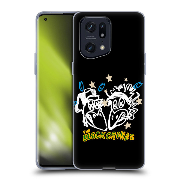 The Black Crowes Graphics Heads Soft Gel Case for OPPO Find X5 Pro
