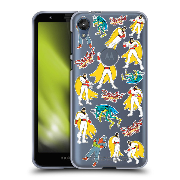 Space Ghost Coast to Coast Graphics Icons Soft Gel Case for Motorola Moto E6