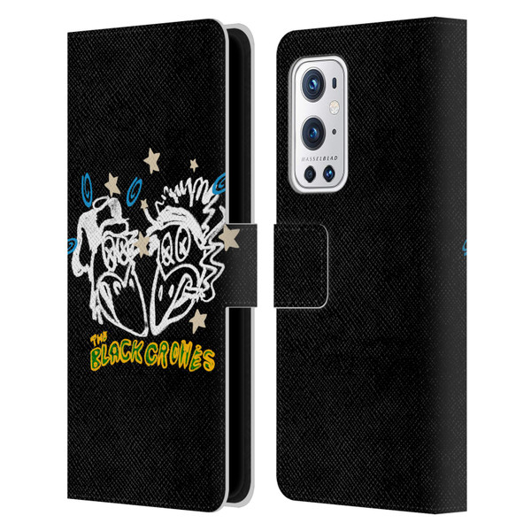 The Black Crowes Graphics Heads Leather Book Wallet Case Cover For OnePlus 9 Pro