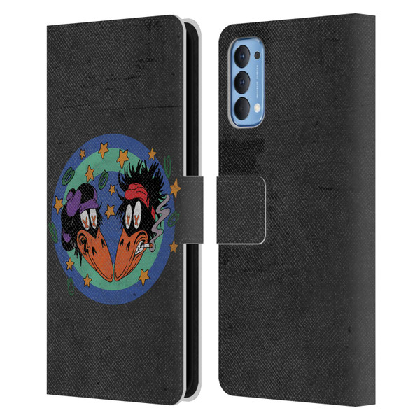 The Black Crowes Graphics Distressed Leather Book Wallet Case Cover For OPPO Reno 4 5G