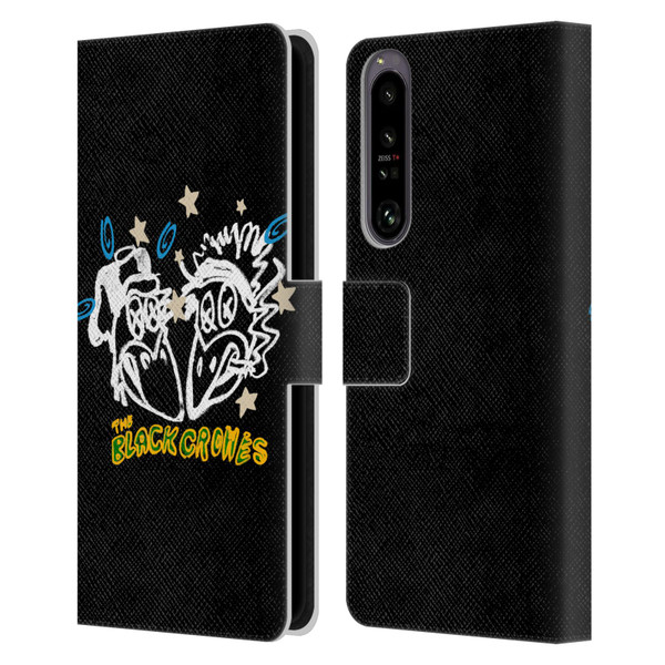 The Black Crowes Graphics Heads Leather Book Wallet Case Cover For Sony Xperia 1 IV