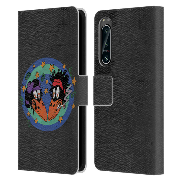 The Black Crowes Graphics Distressed Leather Book Wallet Case Cover For Sony Xperia 5 IV