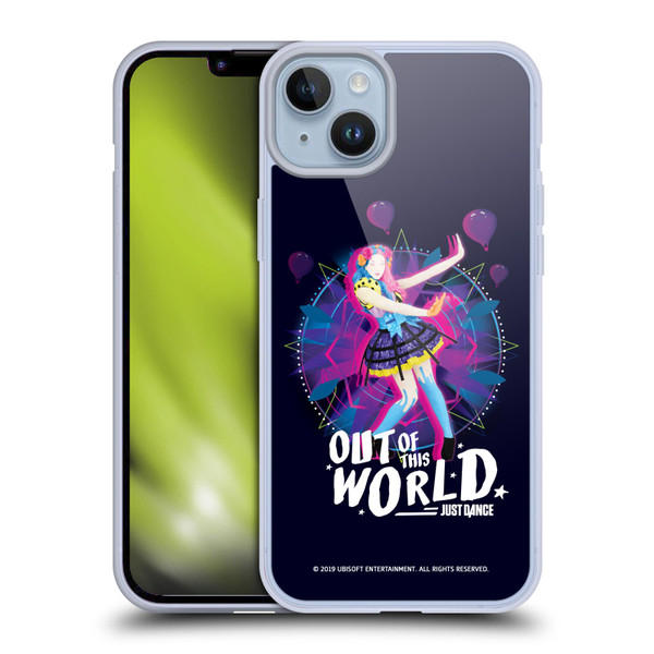 Just Dance Artwork Compositions Out Of This World Soft Gel Case for Apple iPhone 14 Plus