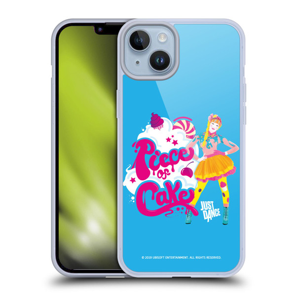 Just Dance Artwork Compositions Piece Of Cake Soft Gel Case for Apple iPhone 14 Plus