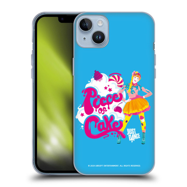 Just Dance Artwork Compositions Piece Of Cake Soft Gel Case for Apple iPhone 14 Plus