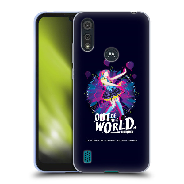 Just Dance Artwork Compositions Out Of This World Soft Gel Case for Motorola Moto E6s (2020)