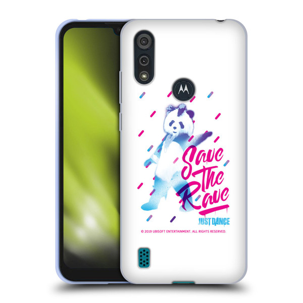 Just Dance Artwork Compositions Save The Rave Soft Gel Case for Motorola Moto E6s (2020)