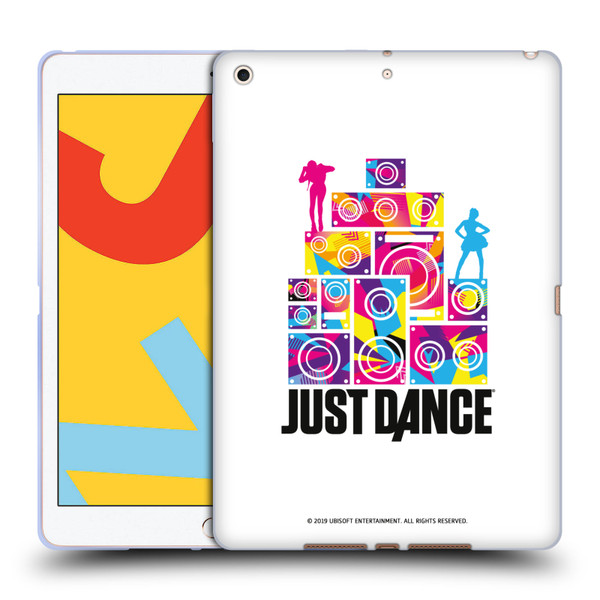 Just Dance Artwork Compositions Silhouette 5 Soft Gel Case for Apple iPad 10.2 2019/2020/2021