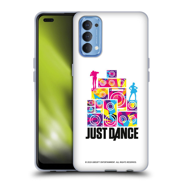 Just Dance Artwork Compositions Silhouette 5 Soft Gel Case for OPPO Reno 4 5G