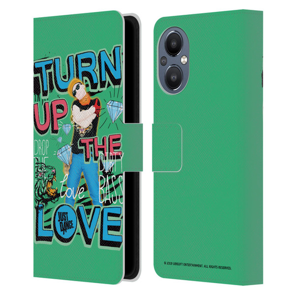 Just Dance Artwork Compositions Drop The Beat Leather Book Wallet Case Cover For OnePlus Nord N20 5G