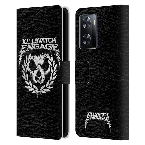 Killswitch Engage Tour Wreath Spray Paint Design Leather Book Wallet Case Cover For OPPO A57s