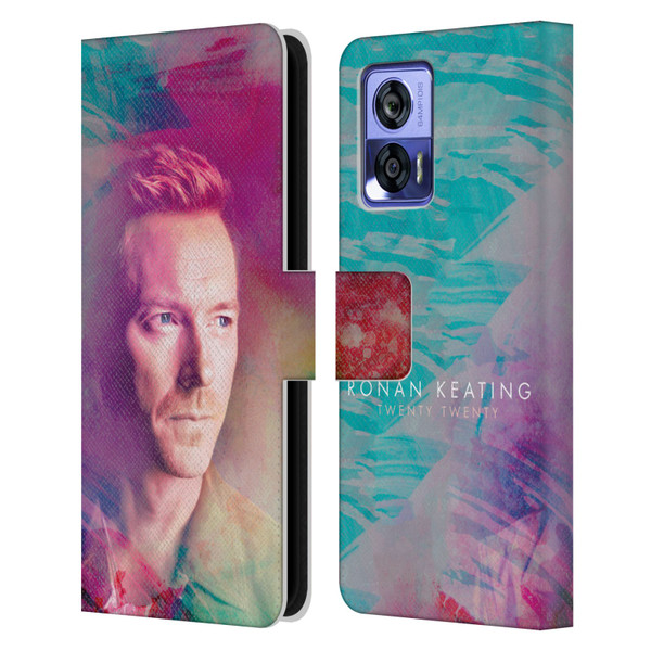 Ronan Keating Twenty Twenty Key Art Leather Book Wallet Case Cover For Motorola Edge 30 Neo 5G