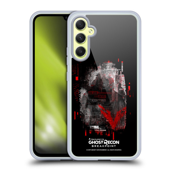 Tom Clancy's Ghost Recon Breakpoint Graphics Wolves Soft Gel Case for Samsung Galaxy A34 5G