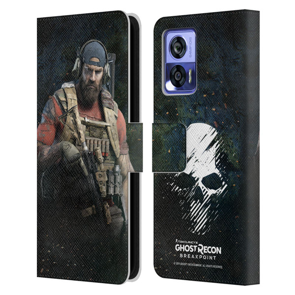 Tom Clancy's Ghost Recon Breakpoint Character Art Nomad Leather Book Wallet Case Cover For Motorola Edge 30 Neo 5G