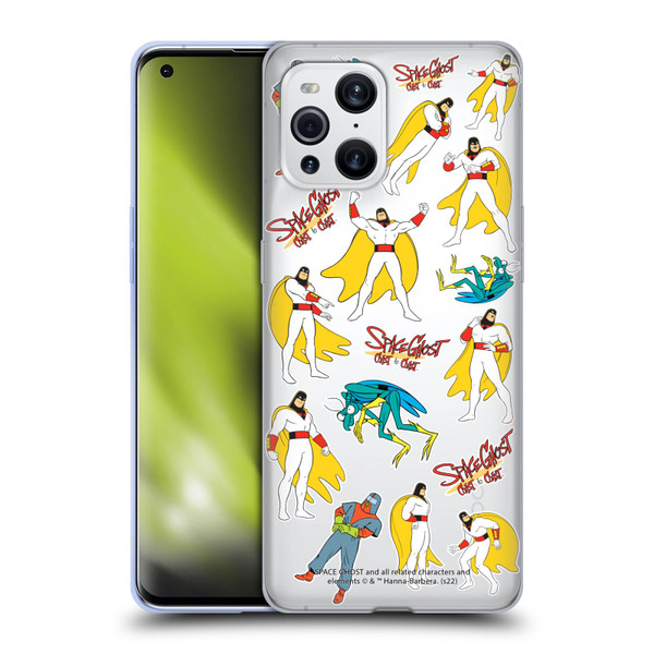 Space Ghost Coast to Coast Graphics Icons Soft Gel Case for OPPO Find X3 / Pro