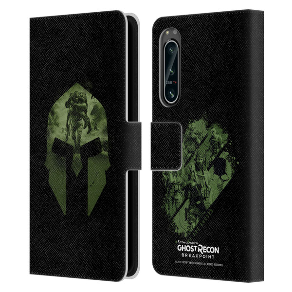 Tom Clancy's Ghost Recon Breakpoint Graphics Nomad Logo Leather Book Wallet Case Cover For Sony Xperia 5 IV