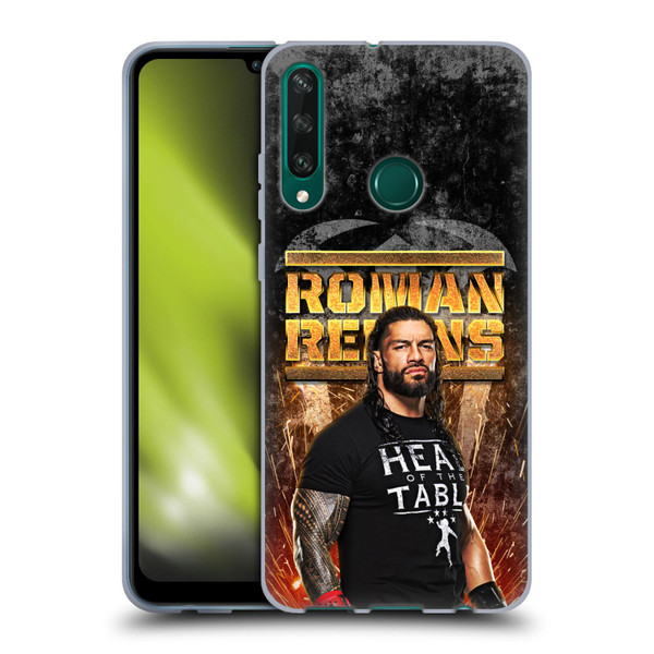 WWE Roman Reigns Grunge Soft Gel Case for Huawei Y6p