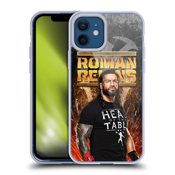 WWE Roman Reigns Grunge Soft Gel Case for Apple iPhone 12 / iPhone 12 Pro & MagSafe