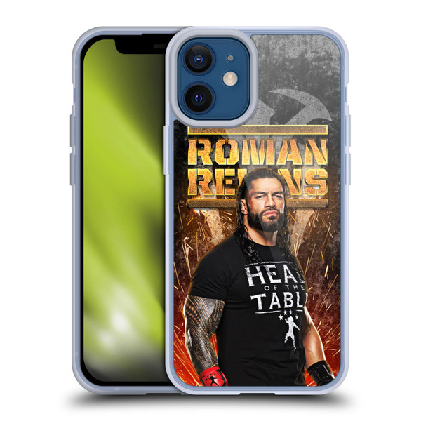 WWE Roman Reigns Grunge Soft Gel Case for Apple iPhone 12 Mini & MagSafe