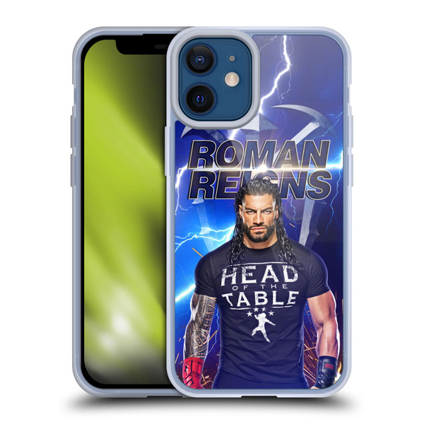 WWE Roman Reigns Lightning Soft Gel Case for Apple iPhone 12 Mini & MagSafe