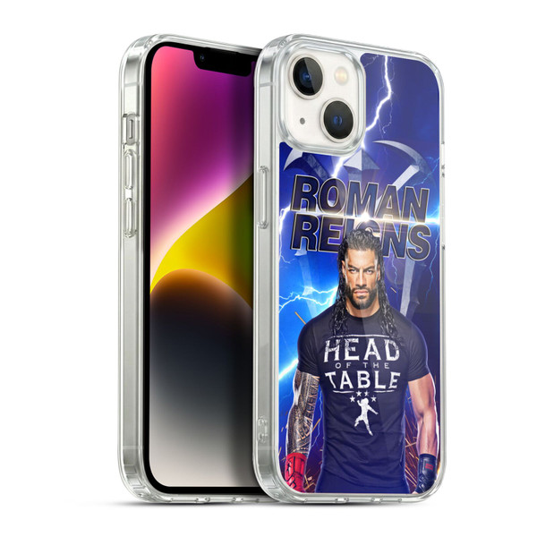 WWE Roman Reigns Lightning Soft Gel Case for Apple iPhone 14 Plus & MagSafe