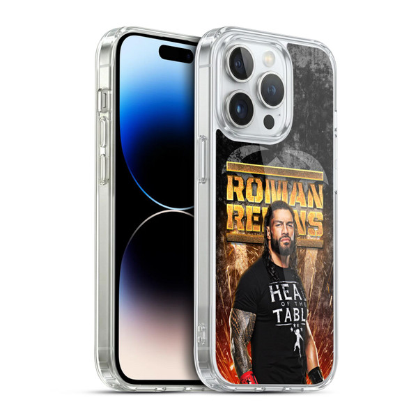 WWE Roman Reigns Grunge Soft Gel Case for Apple iPhone 14 Pro & MagSafe