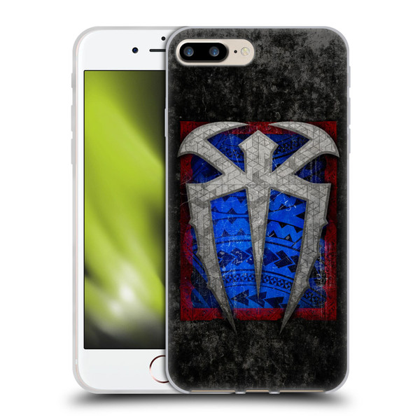 WWE Roman Reigns Distressed Logo Soft Gel Case for Apple iPhone 7 Plus / iPhone 8 Plus & MagSafe