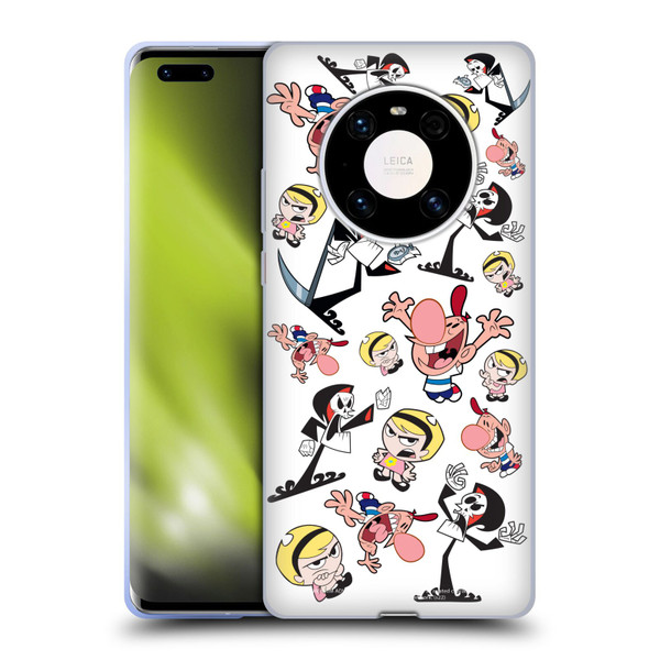 The Grim Adventures of Billy & Mandy Graphics Icons Soft Gel Case for Huawei Mate 40 Pro 5G