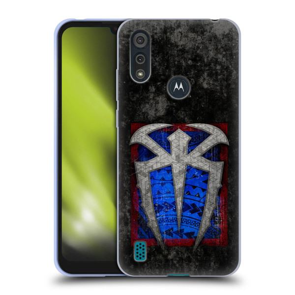 WWE Roman Reigns Distressed Logo Soft Gel Case for Motorola Moto E6s (2020)