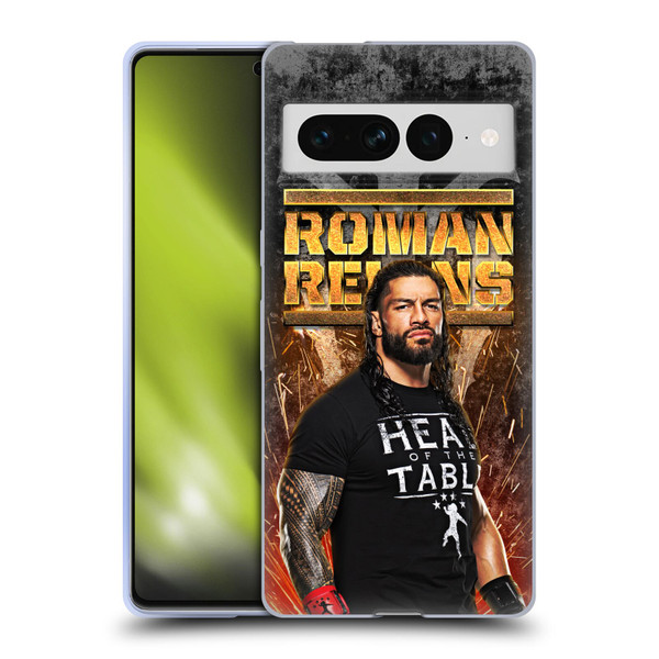 WWE Roman Reigns Grunge Soft Gel Case for Google Pixel 7 Pro