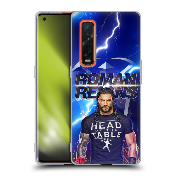 WWE Roman Reigns Lightning Soft Gel Case for OPPO Find X2 Pro 5G