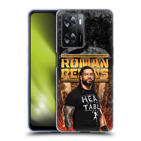 WWE Roman Reigns Grunge Soft Gel Case for OPPO A57s