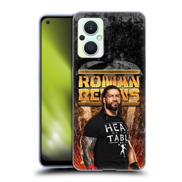 WWE Roman Reigns Grunge Soft Gel Case for OPPO Reno8 Lite