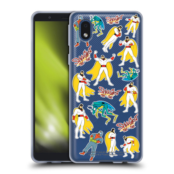 Space Ghost Coast to Coast Graphics Icons Soft Gel Case for Samsung Galaxy A01 Core (2020)