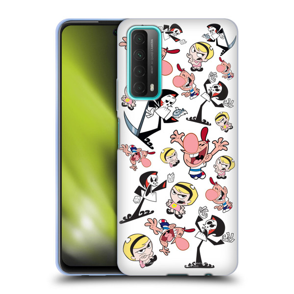 The Grim Adventures of Billy & Mandy Graphics Icons Soft Gel Case for Huawei P Smart (2021)