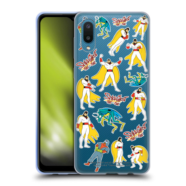 Space Ghost Coast to Coast Graphics Icons Soft Gel Case for Samsung Galaxy A02/M02 (2021)