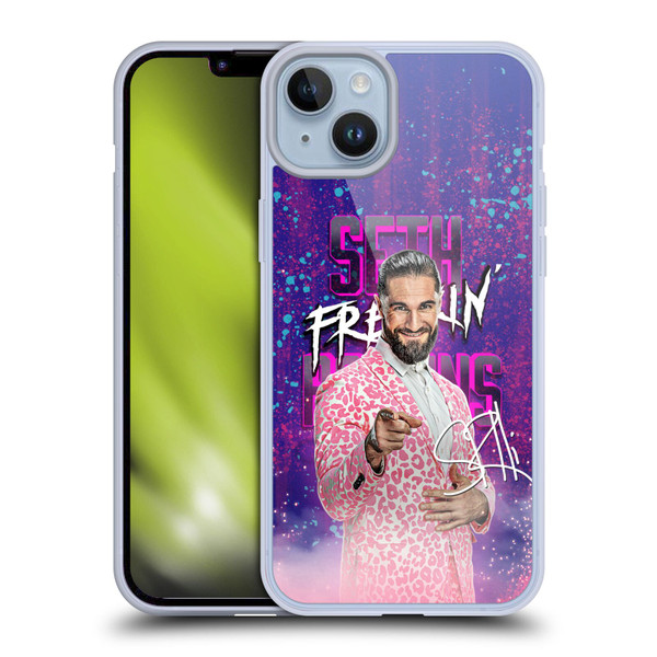 WWE Seth Rollins Seth Freakin' Rollins Soft Gel Case for Apple iPhone 14 Plus
