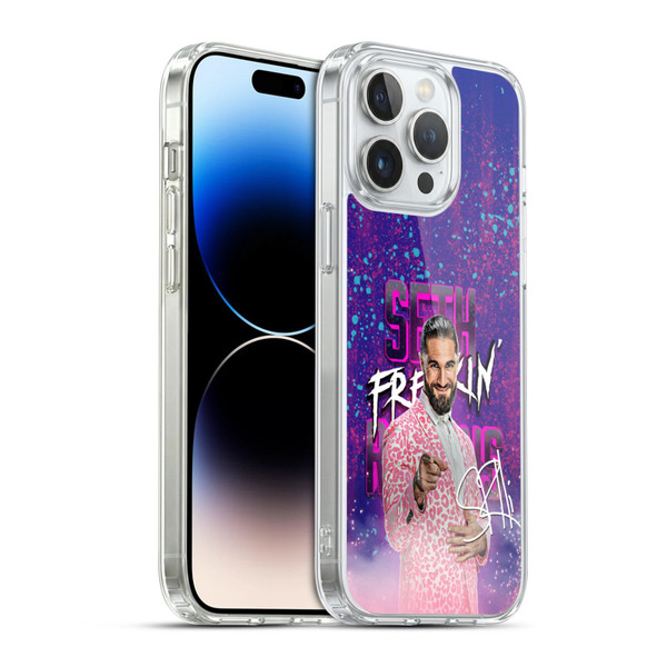 WWE Seth Rollins Seth Freakin' Rollins Soft Gel Case for Apple iPhone 14 Pro Max & MagSafe